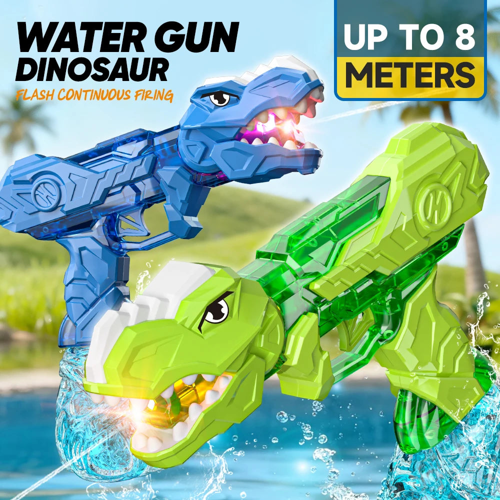 Electric Dinosaur Water Blaster with LED Lights