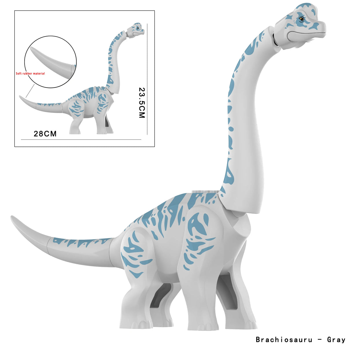 Jurassic Spinosaurus Movable Building Block Dinosaur Model