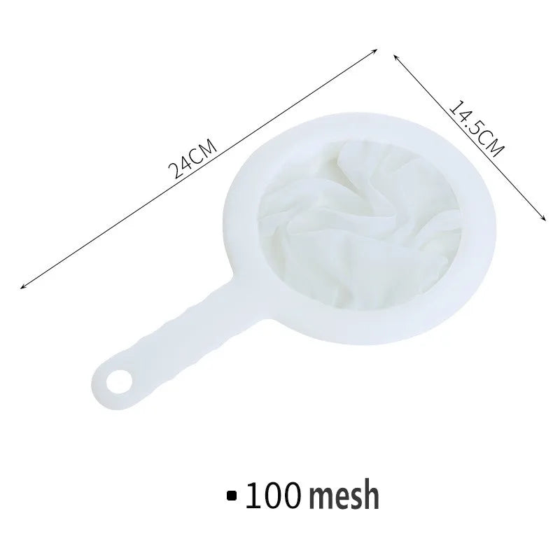 Ultra Fine Nylon Mesh Strainer Spoon for Coffee Tea and Juice Filter