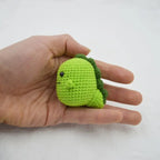 Cute Bear Couple Crochet Keychain Set Mini Animal Doll Charm