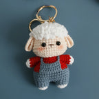 Cute Crochet Animal Doll Keychain Sheep Puppy Bag Charm