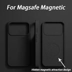 Luxury For Magsafe Wireless Charge Case For iPhone 18 17 15 12 14 13 16 12 Pro Max Liquid Silicone Shockproof Protective Cover