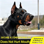 Dog Mouth Muzzle Anti Bark Dog Collar Breathable Dog Training Tool Nylon Muzzle Set with Stripes Summer Pet Leashes