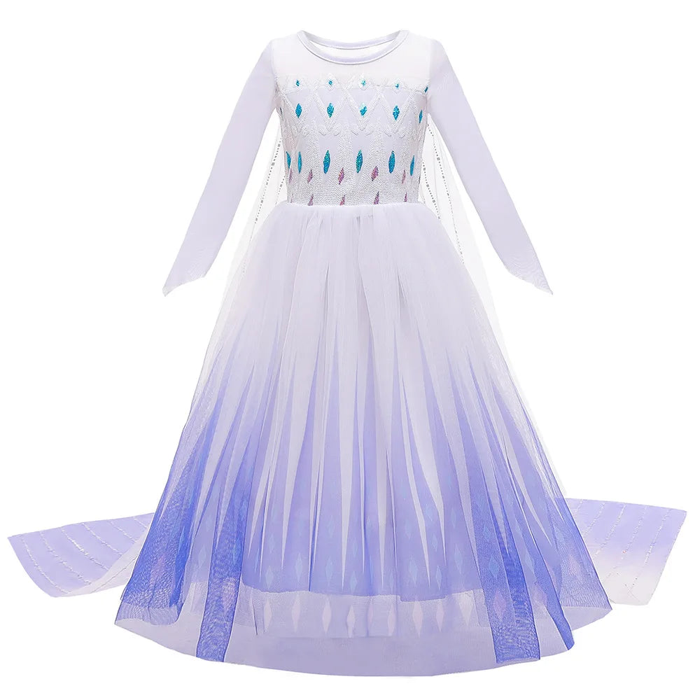 Girl Vestidos Costume Kid Dress Halloween Cosplay Children Birthday Carnival Party Dress Up 2-10 Year