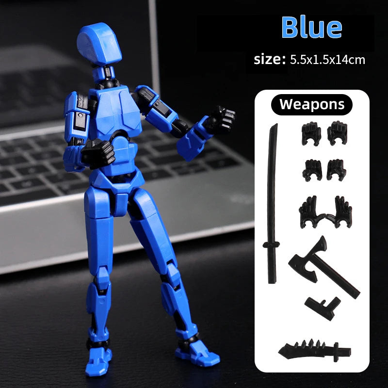 Multi-Jointed Movable Shapeshift Robot 3D Printed Mannequin Dummy 13 Action Figures Toys Kids Adults Parent-Children Games Gifts