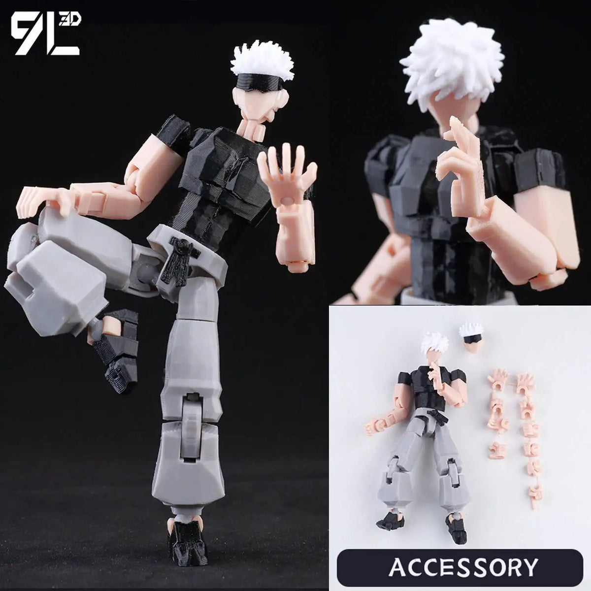 9L3D Lucky13 Gojo Sukuna Jujutsu Fushiguro Toji Gojo Satoru Action Figure Dummy13 T13 Multi-Jointed Collectible Toys Titan13