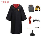 Potter Costume Robe Tie Cloak Scarf Wand Glasses Hermione Dress Flying Thief Accessories Sweater Halloween Cosplay Costume Gifts