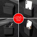 Heenvn Silicone Car Storage Box For Tesla Model 3 Y Model 3 Highland Model Y Juniper 2017-2026 Hidden Cover Tray Phone Organizer