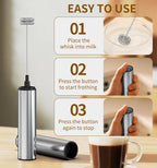 Rechargeable Milk Frother – Handheld Foam Maker & Drink Mixer