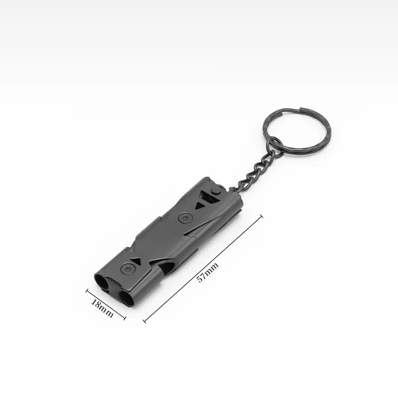 150dB Double Tube High Decibel Survival Whistle Outdoor Emergency Rescue Tool
