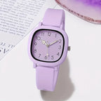 1/3/10PCS Fashion Silicone Band Women Quartz Watches Set Casual Arabic Dial Wristwatch for Girls Clock Reloj Hombre（Without Box）