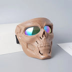 Motorcycle Skull Mask Wind Goggles Outdoor Sports Riding Glasses Halloween Props Windproof Tactical Mask