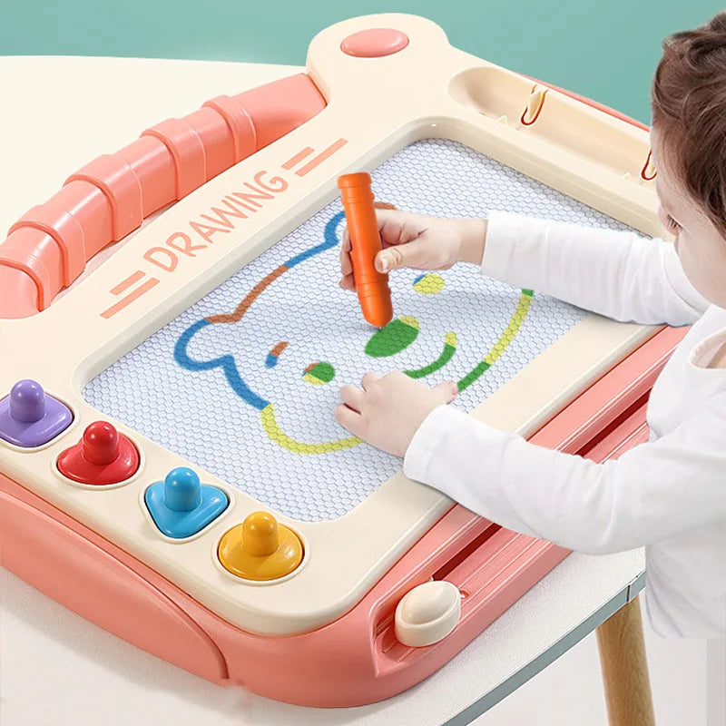 Cartoon Magnetic Drawing Board Montessori Writing Toy for Kids
