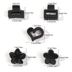 Mini Flower Hair Claw Clips Pack for Women & Girls