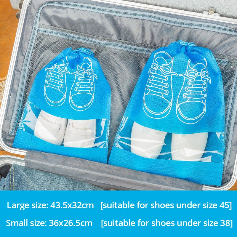 5PCS Waterproof Shoe Storage Bag Set Large Capacity Travel Organizer Pouch