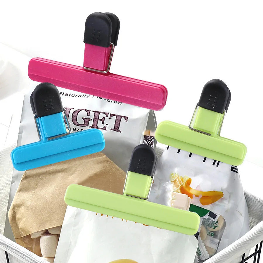 Portable Food Bag Sealing Clips – Reusable Kitchen Storage Seal Clamp for Snacks & Food Bags