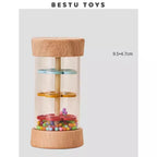 Montessori Wooden Rain Stick Baby Sensory Music Toy