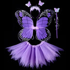 Luminous Wings Flashing Butterfly Skirt Lights Suit LED Children Costume Props Girls Skirts Angel 2-8year Easter Valentines Day