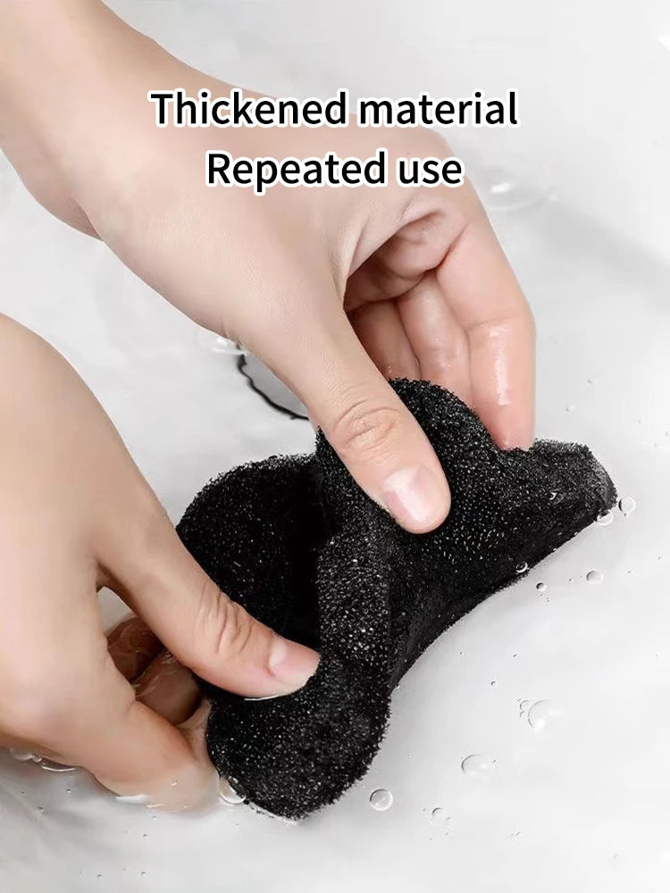 4PCS Bear Shape Laundry Balls Lint Catcher Reusable Pet Hair Remover Cleaning Sponge for Clothes Sofa Cat Dog Home House
