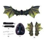 Electric Luminous Dinosaur Elf Wings Kids Toy, Glowing Wing Prop for Boys, Gift for Outdoor Party Festival Cosplay Holiday Decor