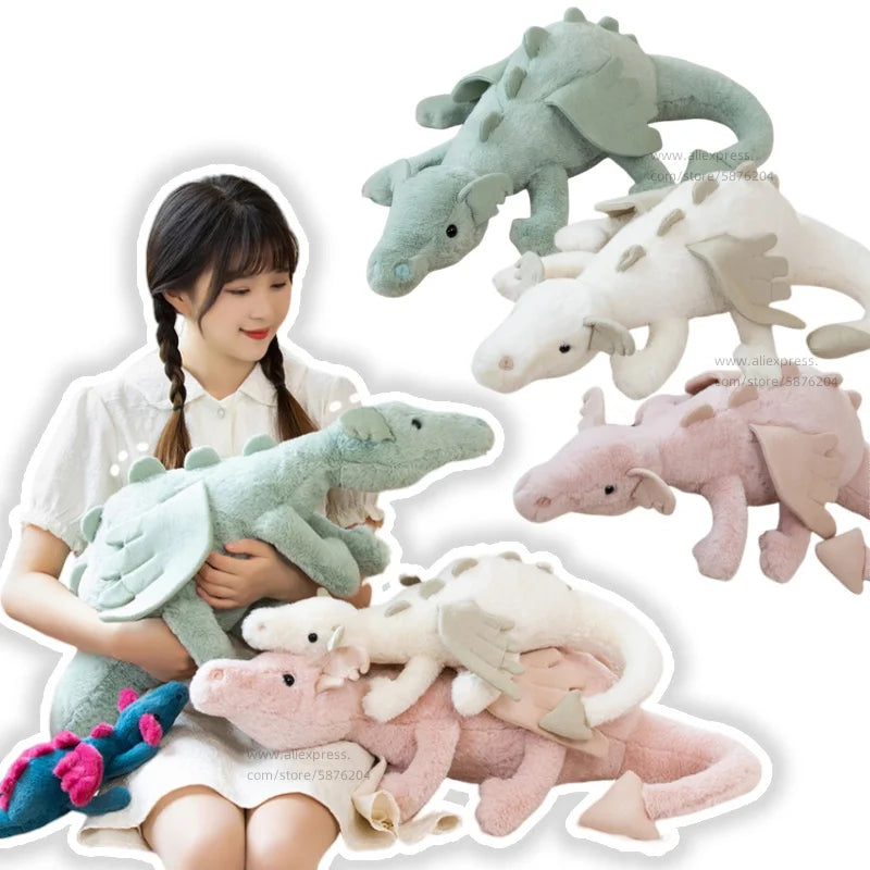 Flying Dragon Plush Toy Soft Stuffed Animal with Wings