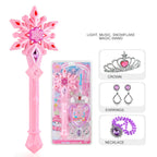 Magic Wand Girl Princess Flash Wand Glowing Sound Effect Fantasy Fairy Stick Cartoon Flash Wand Children's Toys Birthday Gift