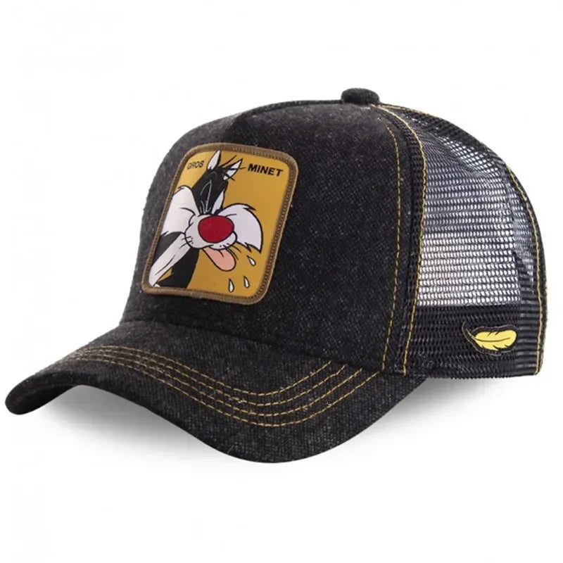 Anime Cartoon Snapback Cotton Baseball Cap for Everyday Style