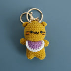 Funny Sheep Crochet Keychain Cute Animal Bag Charm