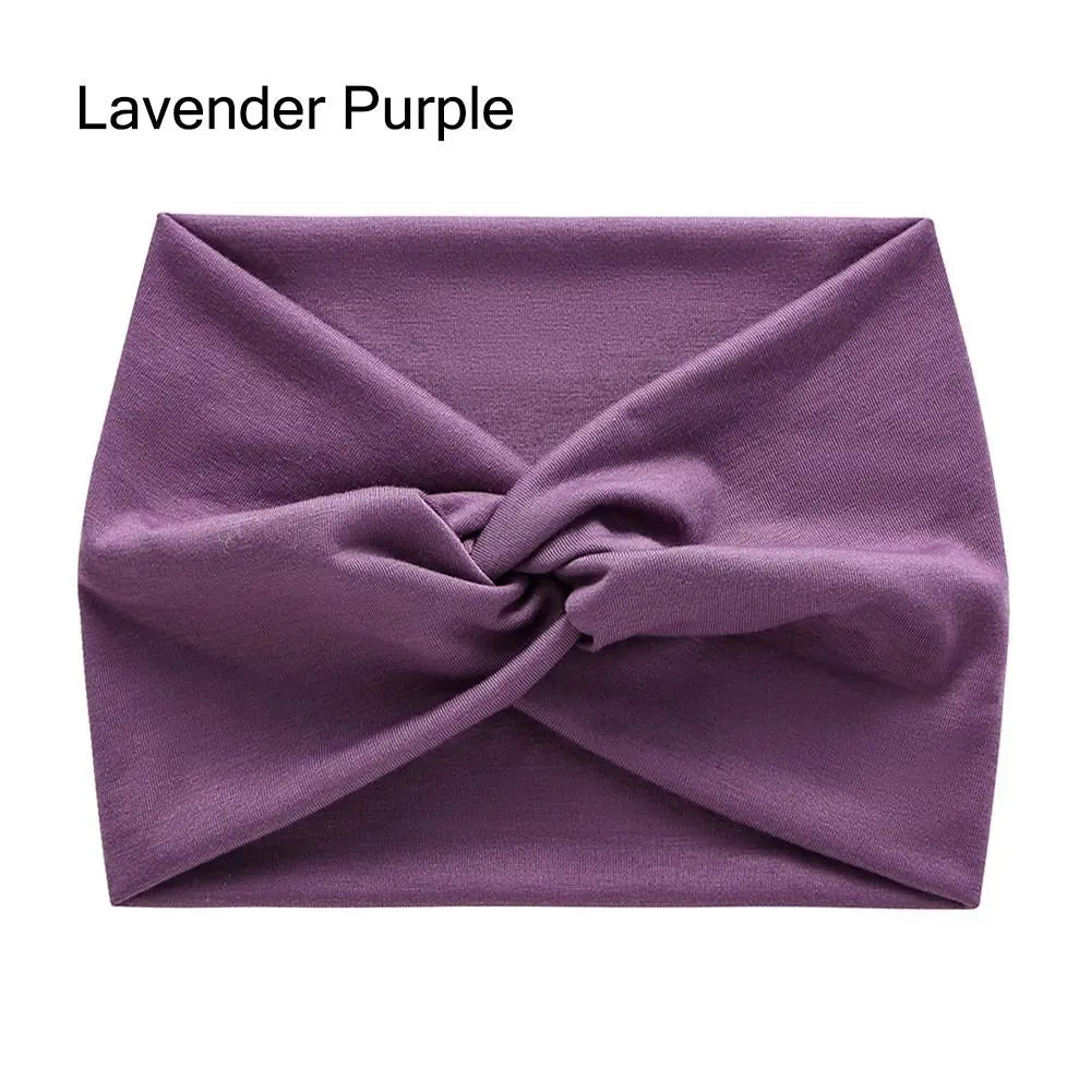 Twisted Extra Wide Turban Workout Headband for Women