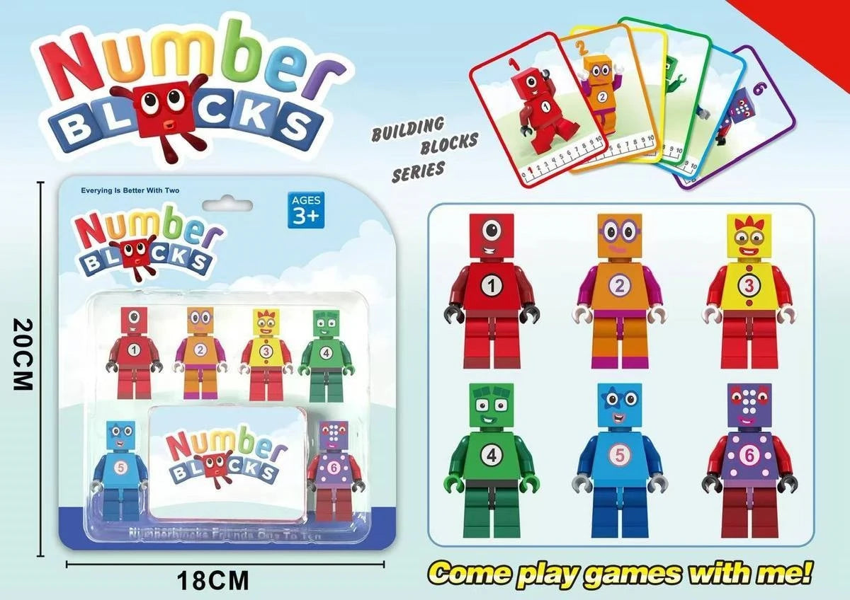 Number Blocks Assembly Educational Math Learning Toy Set