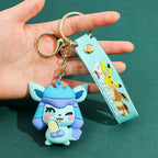 Eevee Plush Keychain Eeveelutions Bag Charm for Pokemon Fans