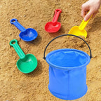 2PCS Collapsible Beach Sand Bucket Outdoor Play Set
