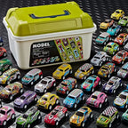 Mini Alloy Diecast Car Set – Pull Back Racing Toy Cars with Storage Box