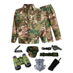 Kids Army Soldier Costume Set – Camouflage Military Outfit
