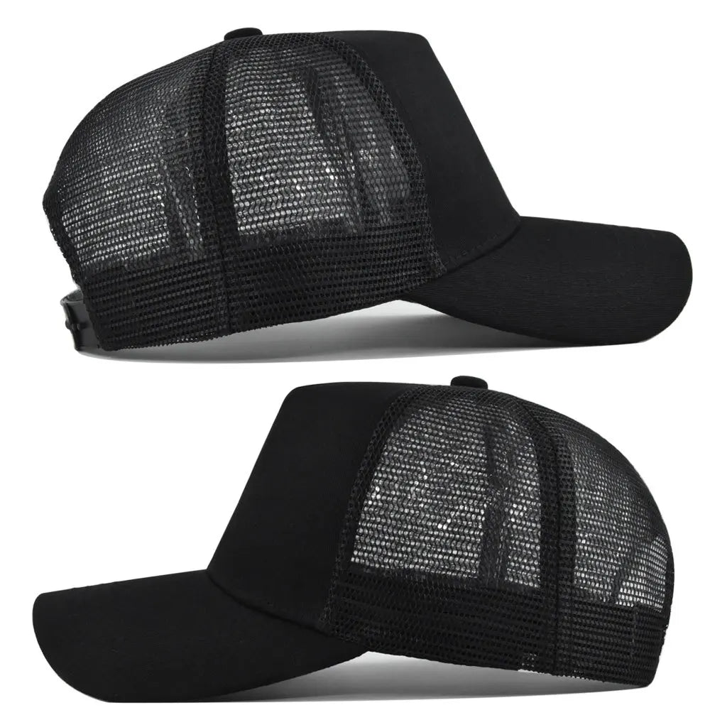 Custom Logo 5 Panel Mesh Baseball Cap for Outdoor Branding