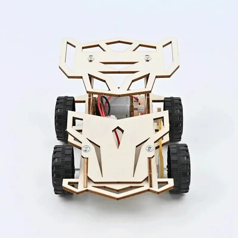 DIY Wooden Remote Control Car STEM Science Experiment Building Kit for Kids