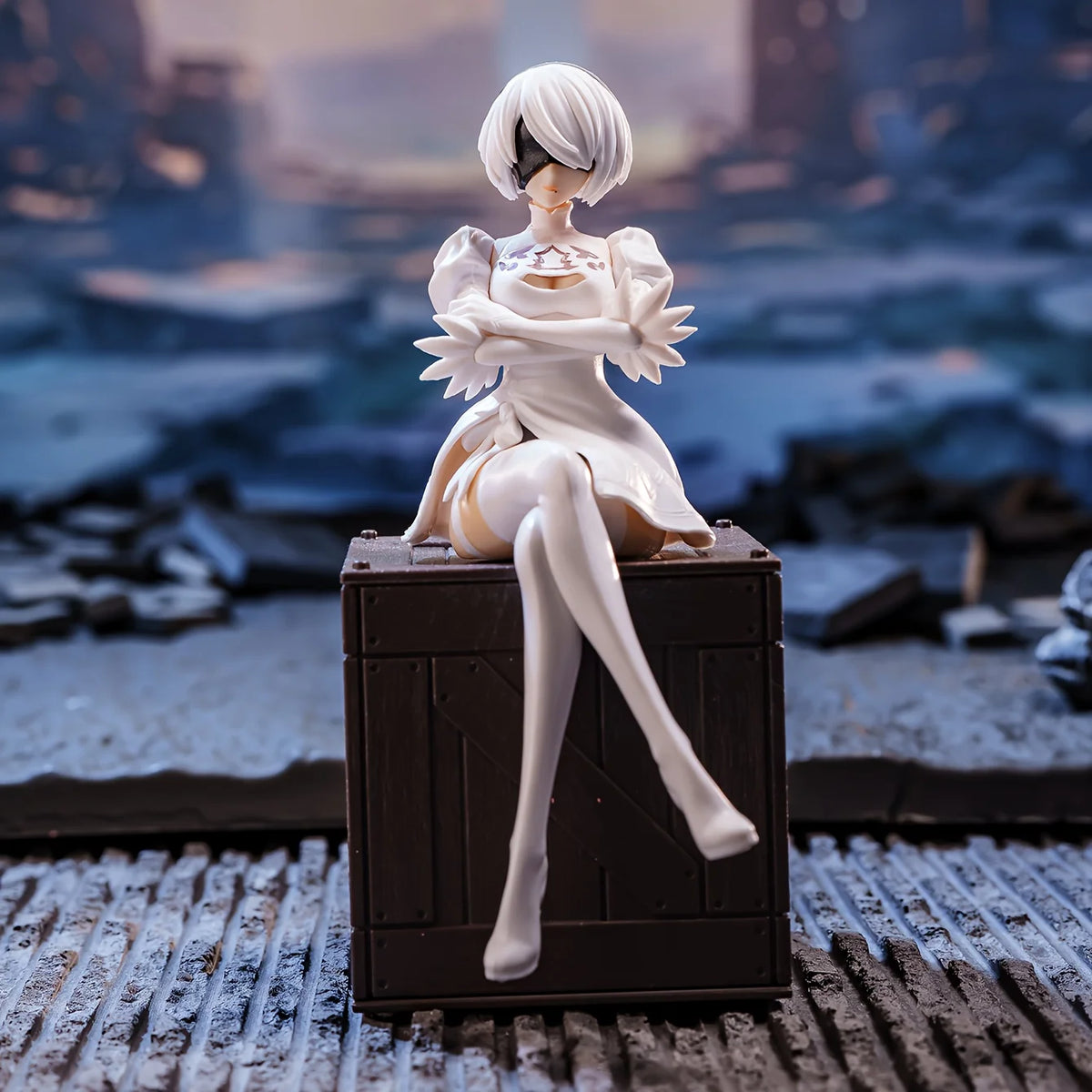 Nier 2B Anime Action Figure Model Statue Desktop Ornament Collectible Small Gift Halloween Christmas Valentine's Day Gift Decoration