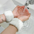 Face Wash Headband & Absorbent Wristband Spa Set