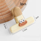 Creative Face Food Bag Sealing Clips for Snack and Food Storage Set
