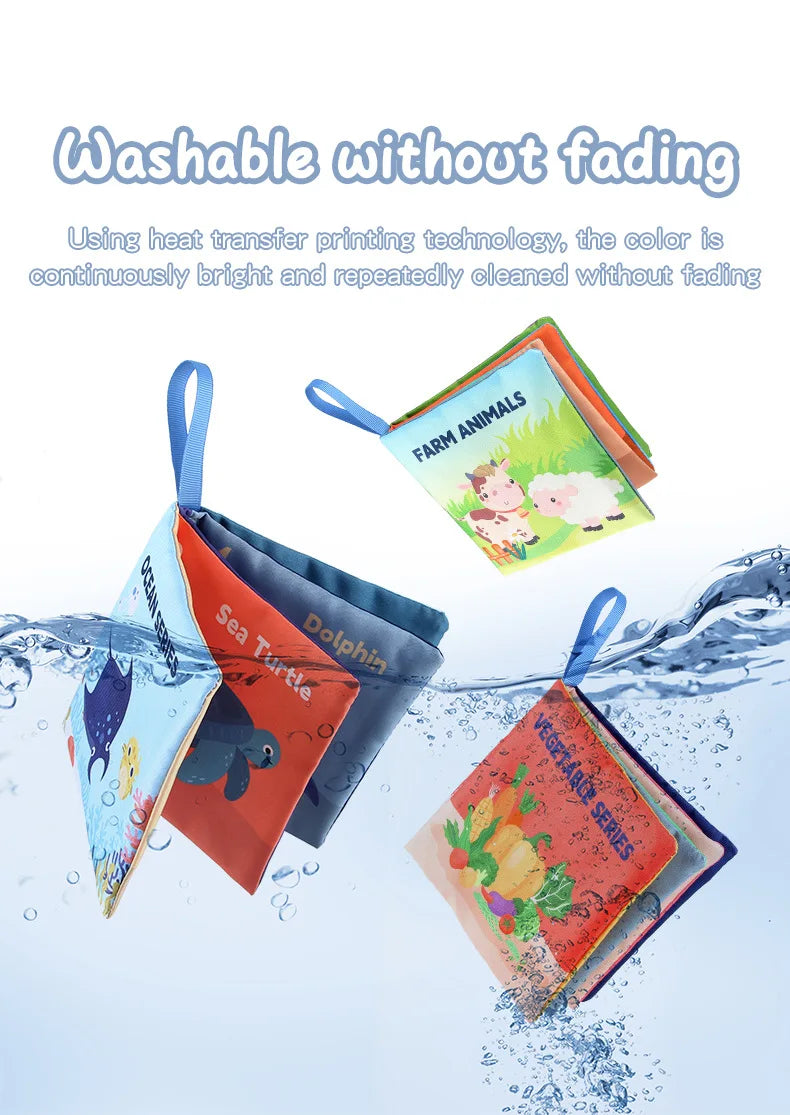 Soft 3D Touch & Feel Baby Cloth Book