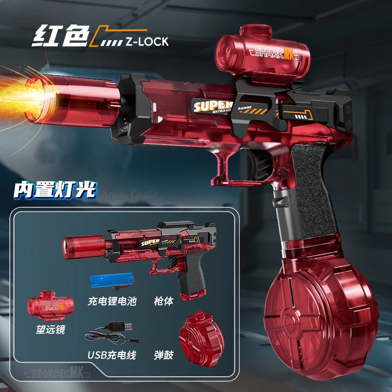 Electric Automatic Rechargeable Water Gun for Kids Outdoor Play