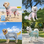 Summer Dog Cooling Clothes, Pet Sun Protection Quick-Drying Cool Dog One-Piece Clothes, Suitable for Small, Medium and Large-Siz