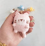 Exquisite Kitten Crochet Keychain Cute Cat Bag Charm