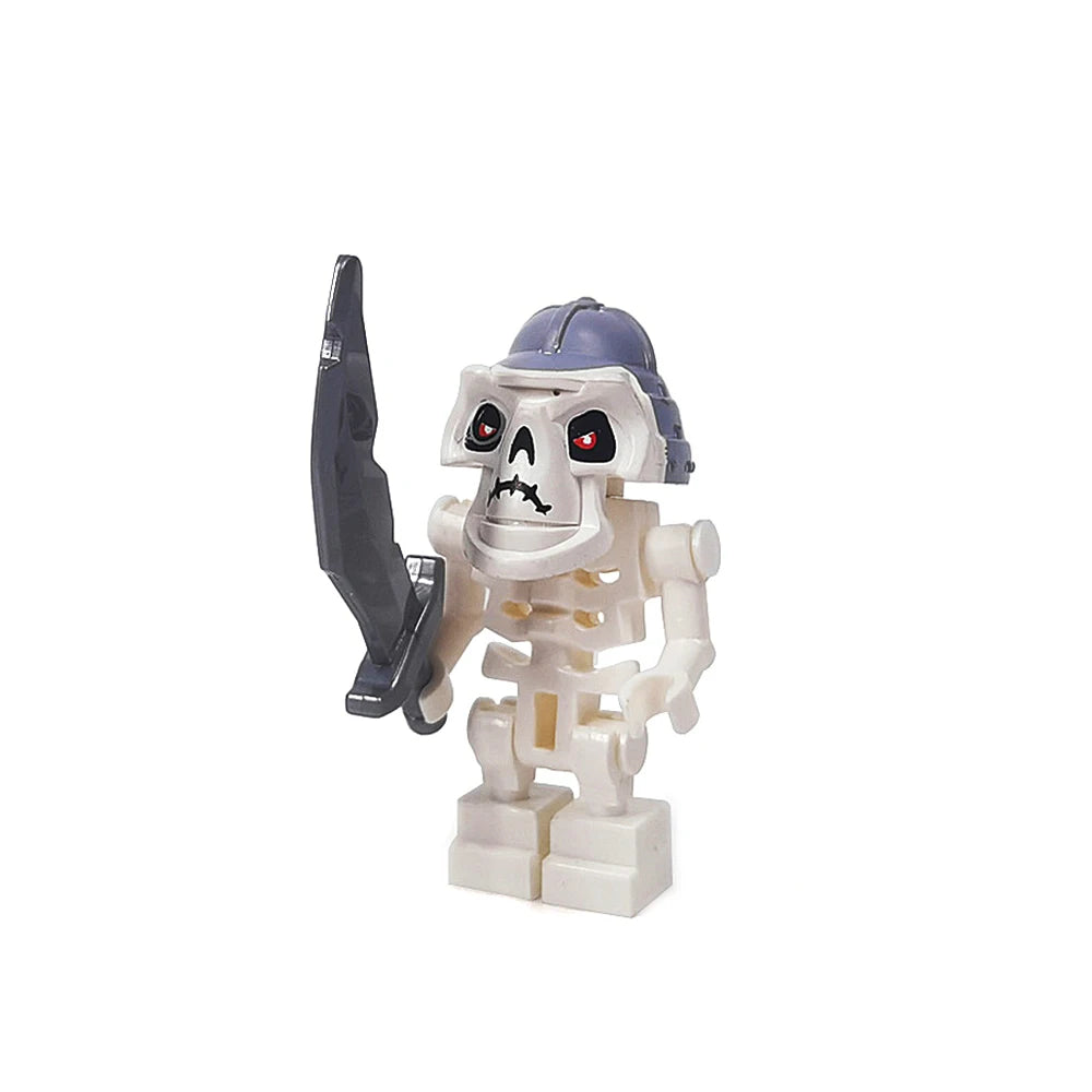 MOC Halloween Skeleton Army Mini Doll Building Blocks DIY Assembled Building Blocks Character Doll Skeleton Horse Ornaments Toy