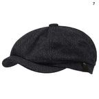 Retro Newsboy Octagonal Beret Cap for Classic Casual Style