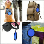 2026 Folding Portable Silicone Dog Feeder Bowl 2 In 1 Pet Dispenser Outdoor Travel Dog Cat With Carabiner Bottle Food Water Container