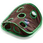 Cat Mice Game Intelligence Toy Bell Tent With 9 Hole Cats Playing Tunnel Foldable Mouse Hunt Toys Keeps Kitten Random style