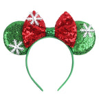 Sequin Mouse Ears Bow Headband for Women & Girls