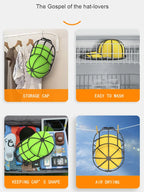 2Pcs/set Hat washing set, baseball duckbill cap, washing and sun drying integrated, non deformed machine wash protective rack