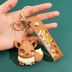 Eevee Plush Keychain Eeveelutions Bag Charm for Pokemon Fans